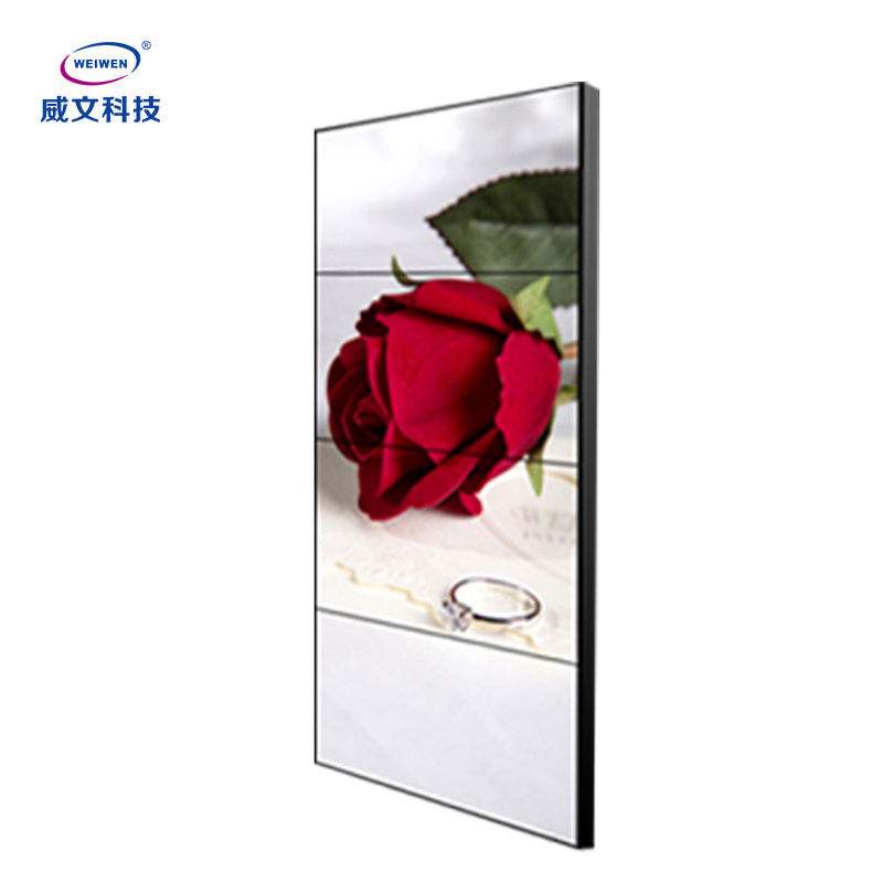 49 inci 500cd / m2 wall mounted digital signage layar splicing hd lcd dalam ruangan