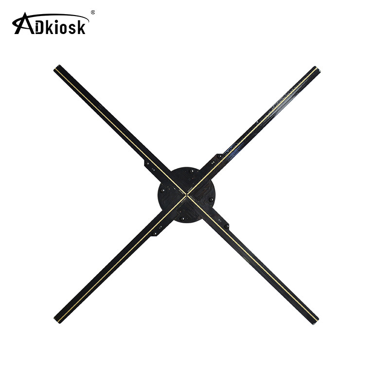 150 Derajat Sudut Pandang 3D Hologram Fan Display Digital Signage LED Display Fan 85cm