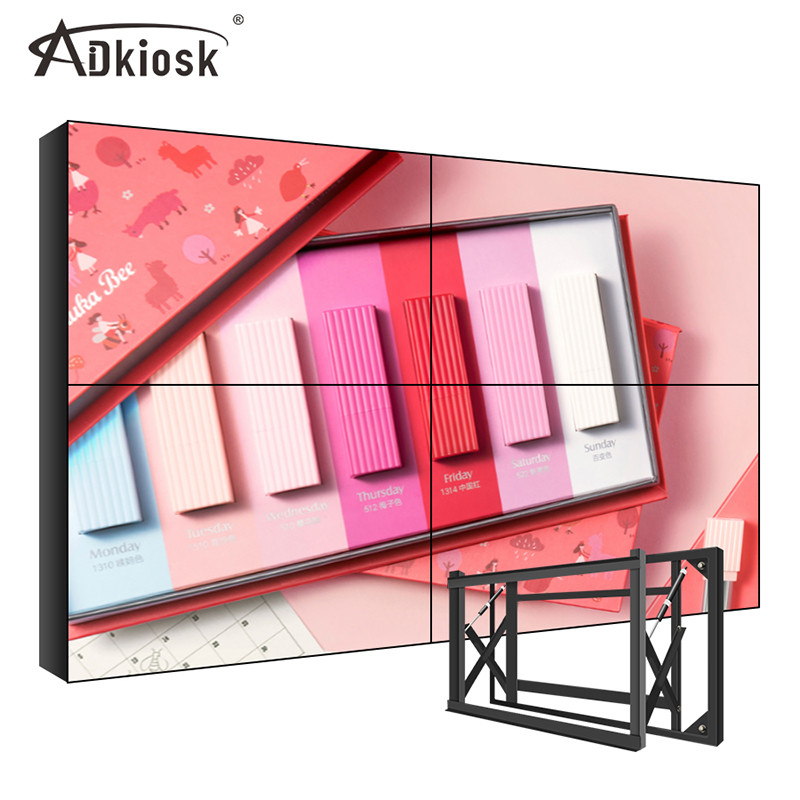 3.5mm Bezel LCD Video Wall Display 4x4 Multi Layar DID Panel 500cd/M2
