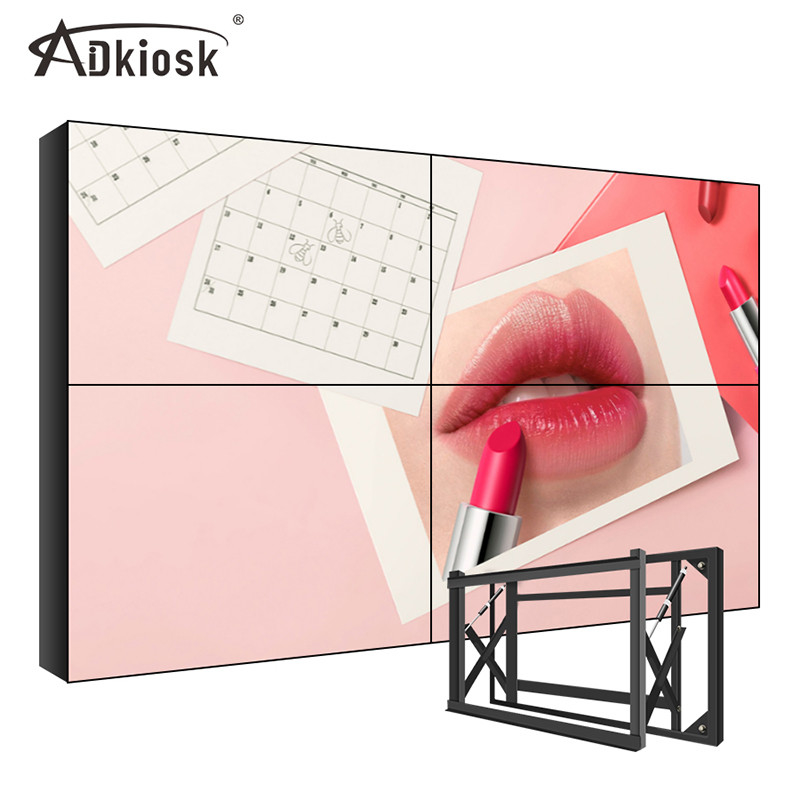 Layar Penyambungan LCD VGA DVI 500cd/M2 1080P 4k 65 Inch 2x3 Dalam Ruangan