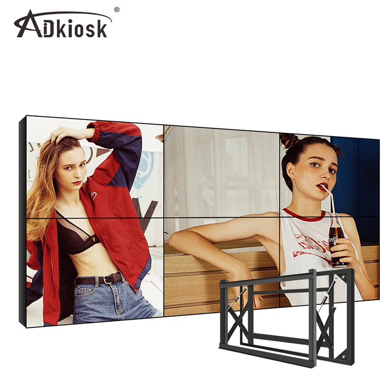 100V LG 55 Inch LCD Video Wall Display Resolusi 2K 4K FHD Dengan Bezel 1,8mm