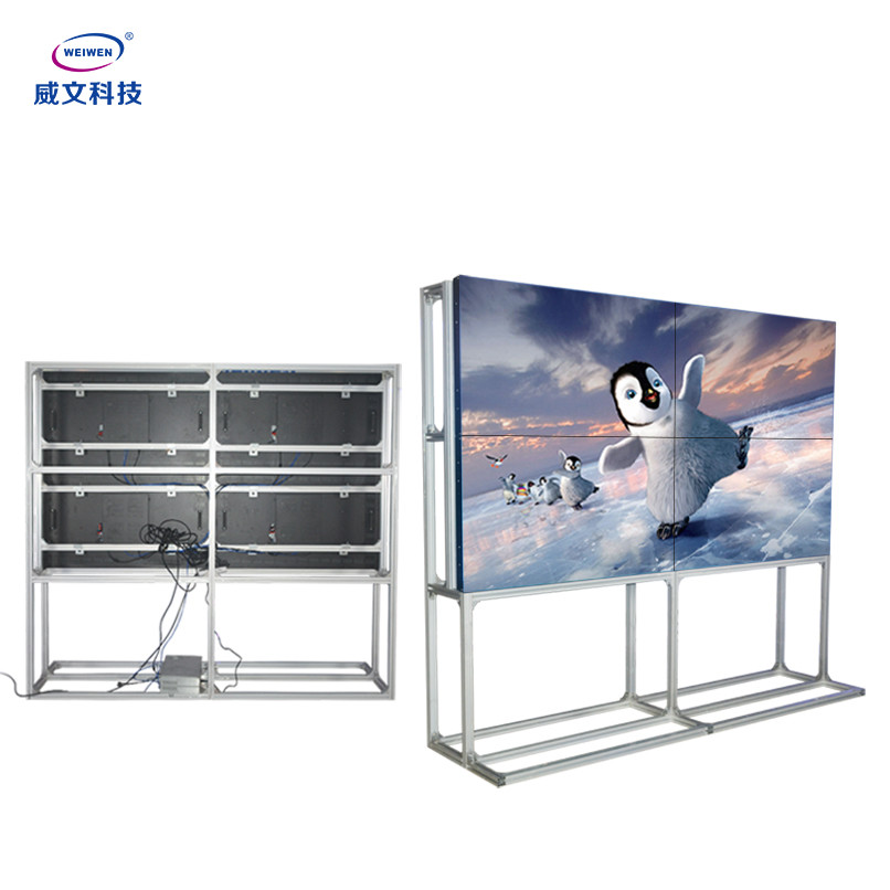 IR Remote LCD Video Wall Display 55 Inch 240V FHD Berbagai Bahasa